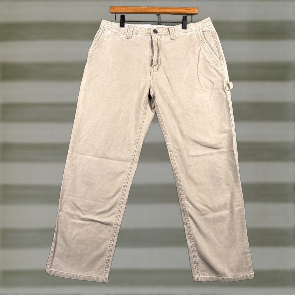 VINTAGE Gramicci Pants Mens 34x30 Tan Carpenter Hiking Pants Casual Casual