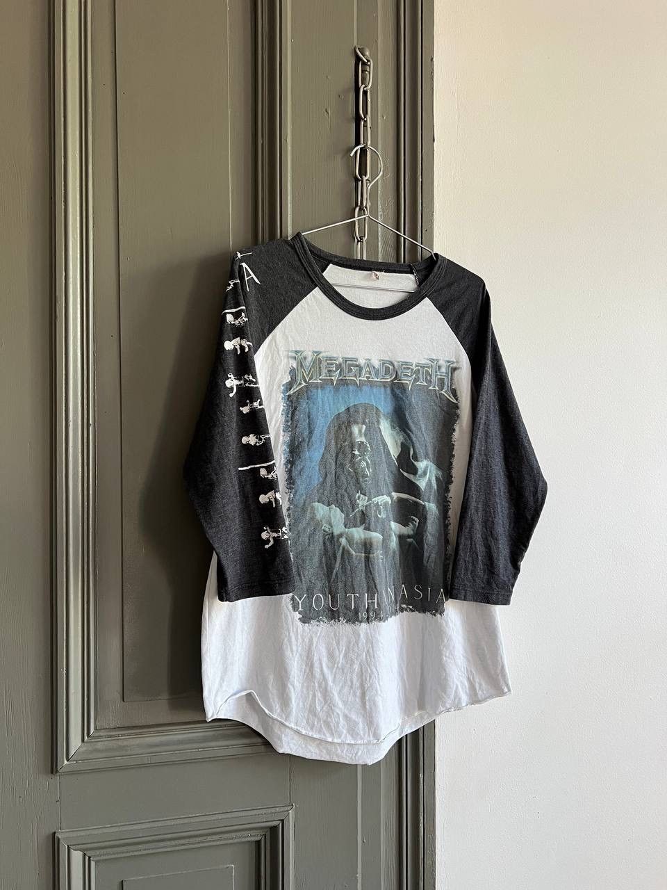Band Tees × Megadeth Megadeath Youthanasia 2014 3/4 Sleeve T-Shirt Band Tee Size US M / EU 48-50 / 2 - 7 Thumbnail