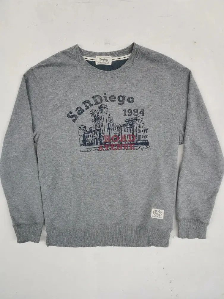 Japanese Brand Vintage!!! Gembony San Diego 1984 Big Logo Sweatshirts Size US M / EU 48-50 / 2 - 1 Thumbnail