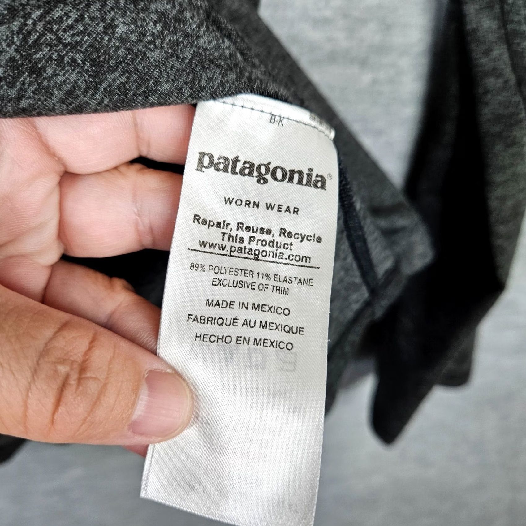 Patagonia Patagonia Unisex Heather Gray Full Zip Long Sleeve Sweatshirt Light Weight Sz L Size US L / EU 52-54 / 3 - 3 Thumbnail