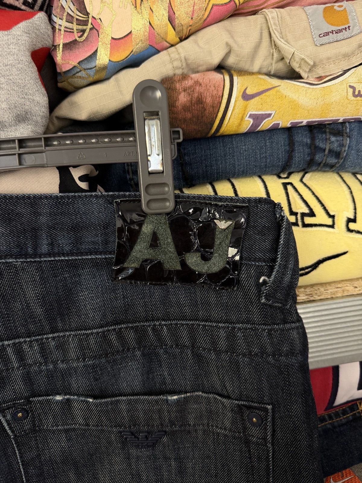 Armani Vintage Armani Jeans Distressed Y2k Fire Jeans Pants Size US 38 / EU 54 - 11 Thumbnail