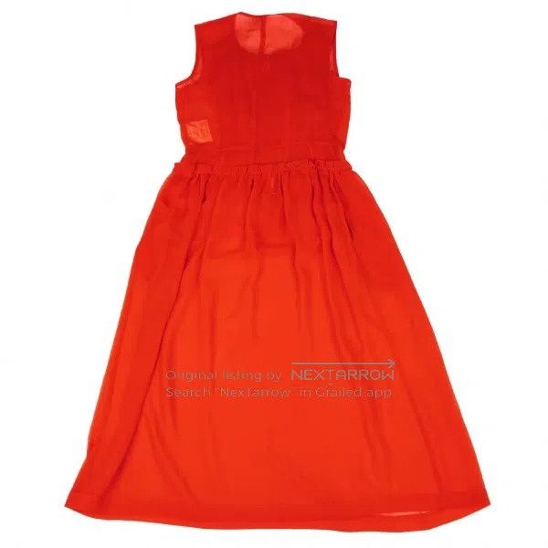 Comme des Garcons Comme Des Garcons size F Red Retro Ripped Fabric Design Dr Size XS / US 0-2 / IT 36-38 - 3 Thumbnail
