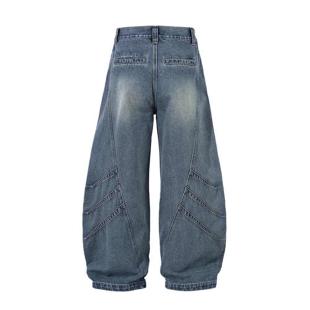 Japanese Brand × Jean Loose trendy wide-leg versatile scimitar jeans Size US 32 / EU 48 - 3 Thumbnail