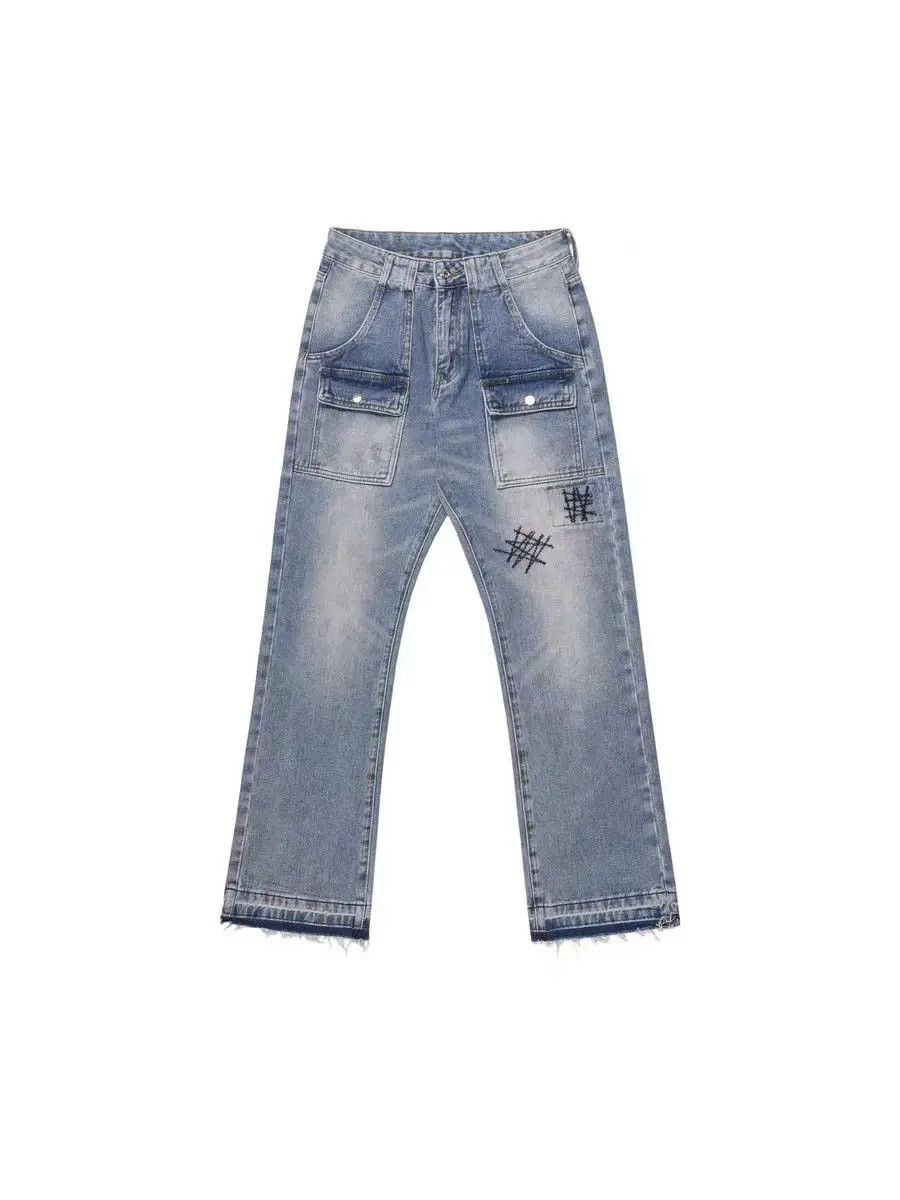 Designer × Japanese Brand × Vintage Washed and distressed casual straight leg jeans Size US 30 / EU 46 - 3 Thumbnail