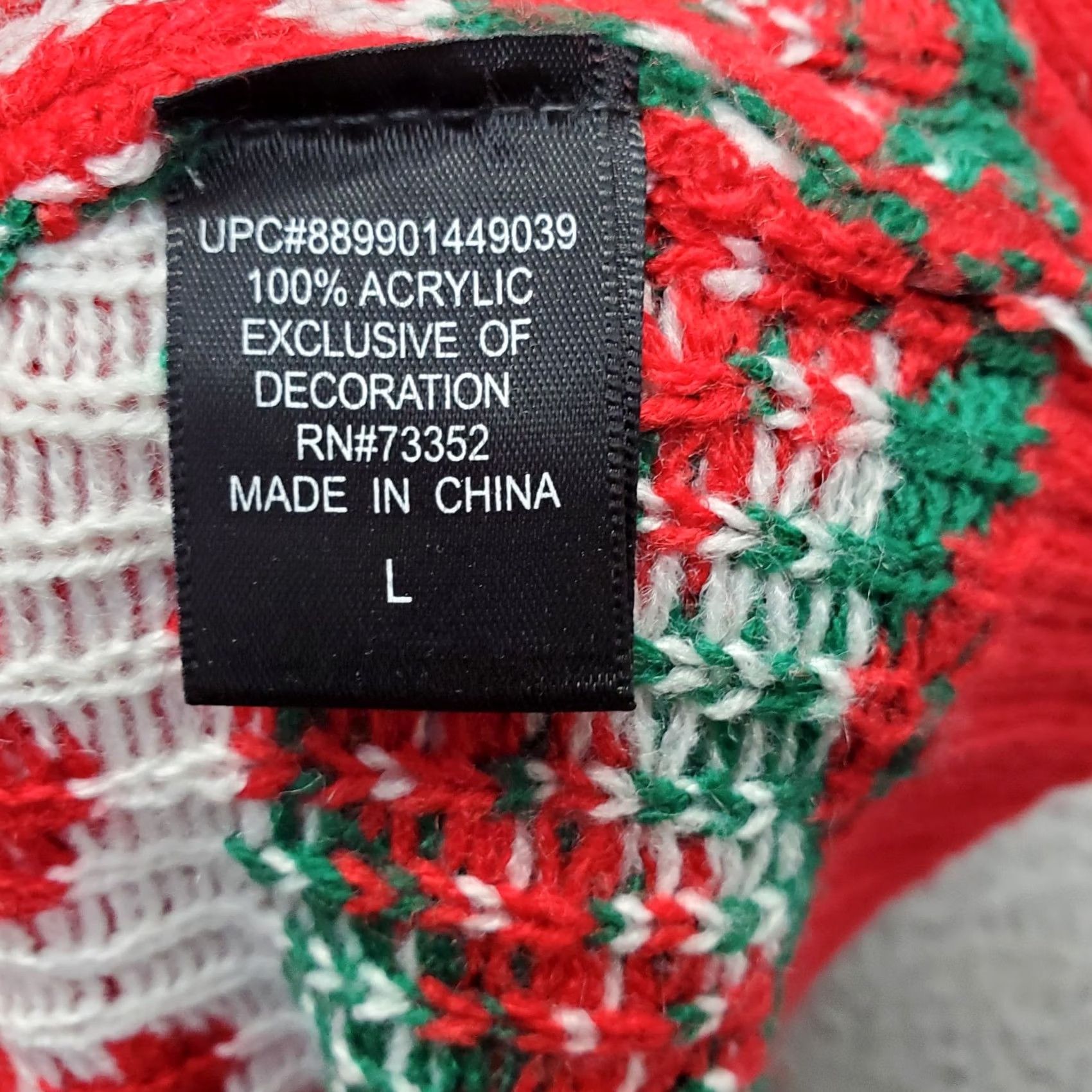 GOAT Crew VINTAGE 33 Degrees Unisex Large Ugly Christmas Sweater Crew Neck Fair Isle Goat Knit Pullover Size US L / EU 52-54 / 3 - 7 Thumbnail