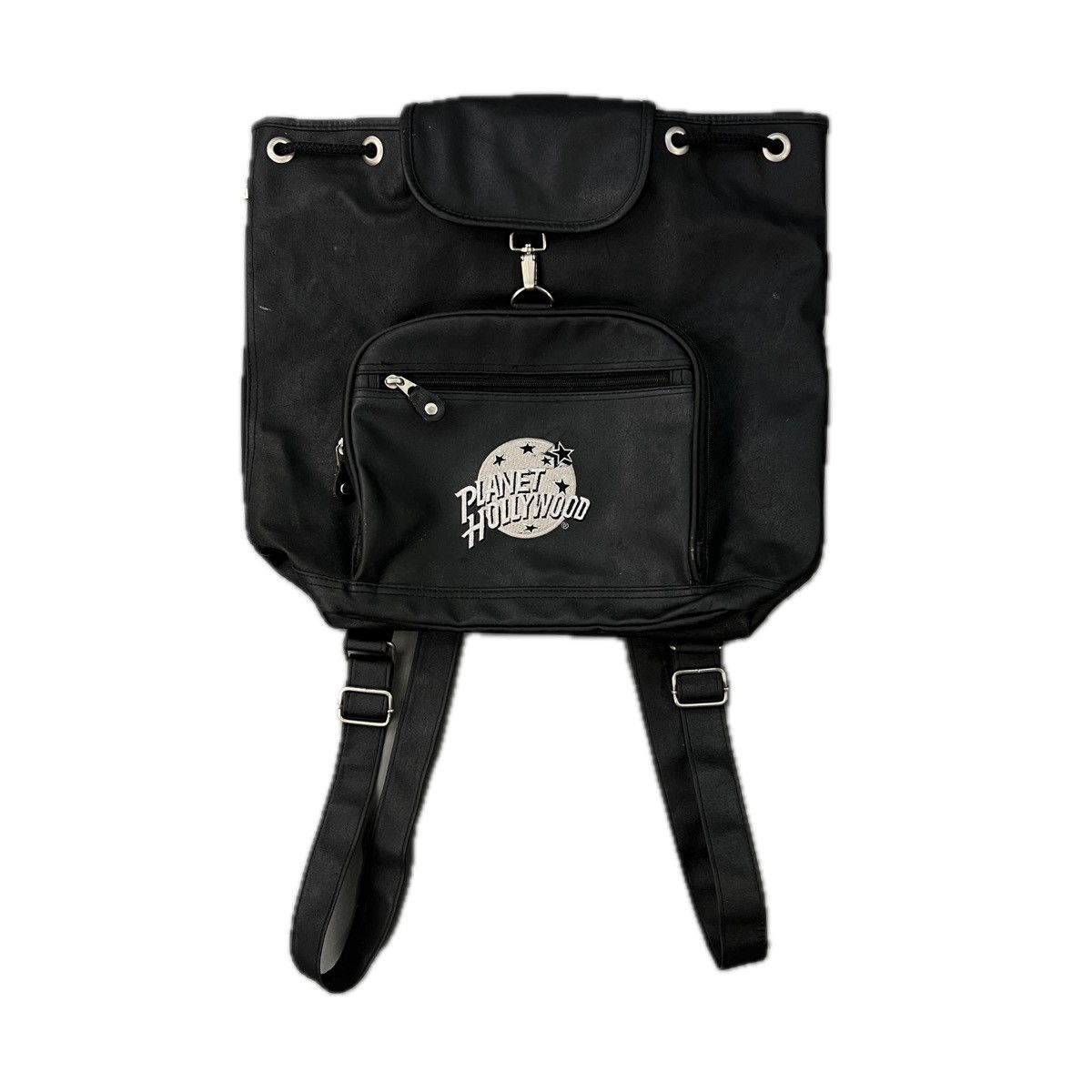 Designer PLANET HOLLYWOOD Embroidered Leather Backpack Size ONE SIZE - 1 Thumbnail