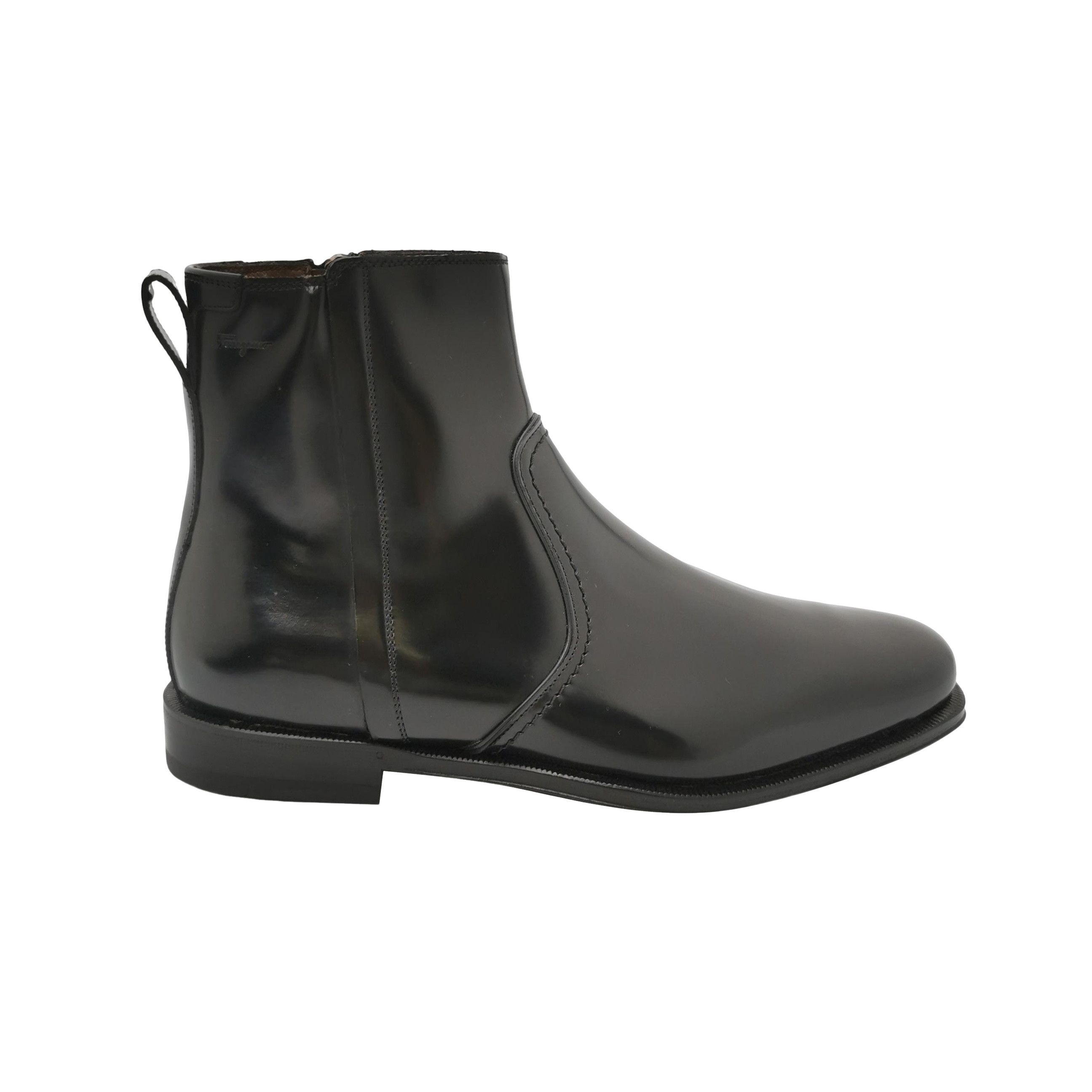 Salvatore Ferragamo Salvatore Ferragamo Leather Side-Zip Boots 6.5 Size US 6 / EU 39 - 1 Thumbnail