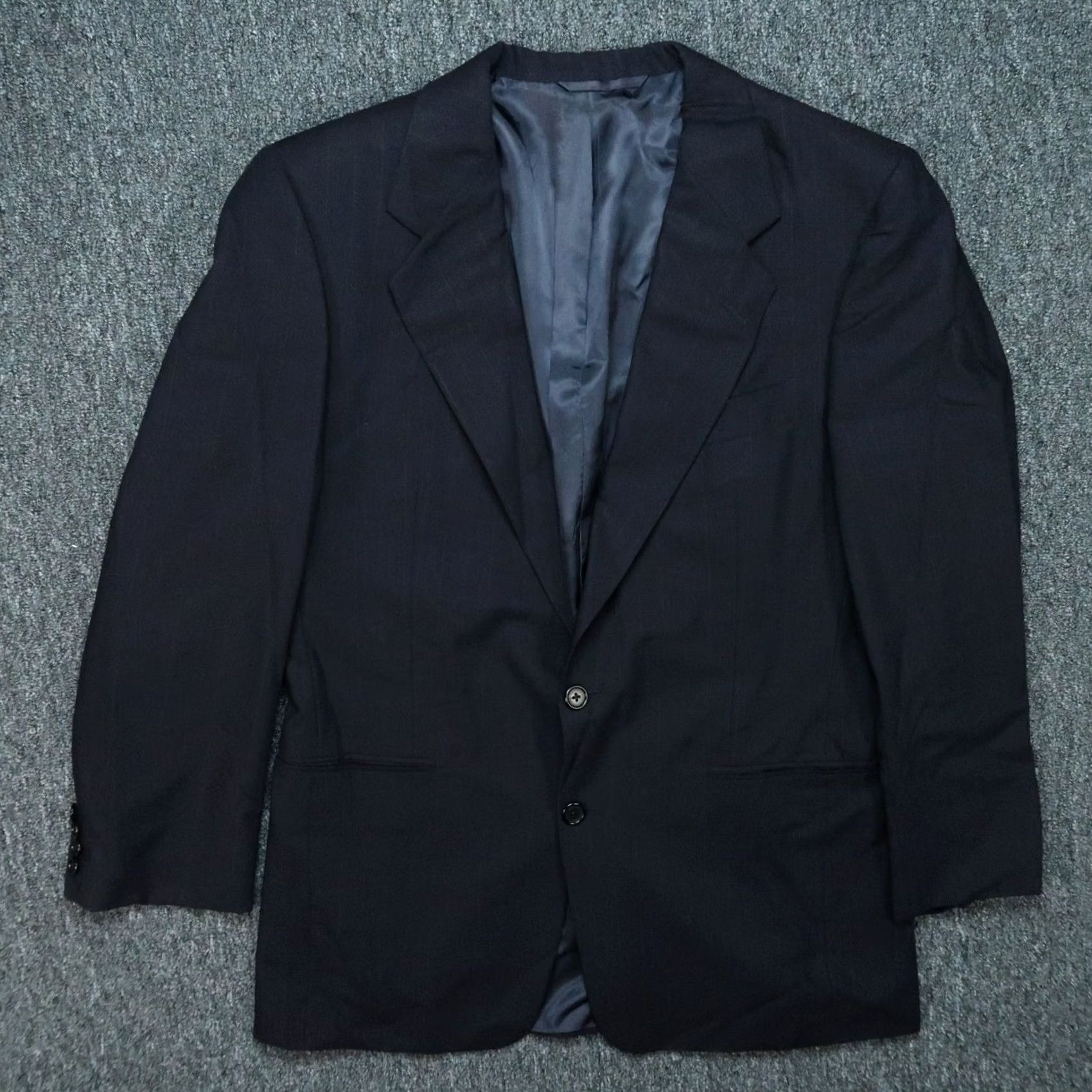 Vintage Hickey Freeman Blazer Mens 40R Blue Wool Sport Coat Union Made VTG Neiman Marcus Size 40R - 2 Thumbnail