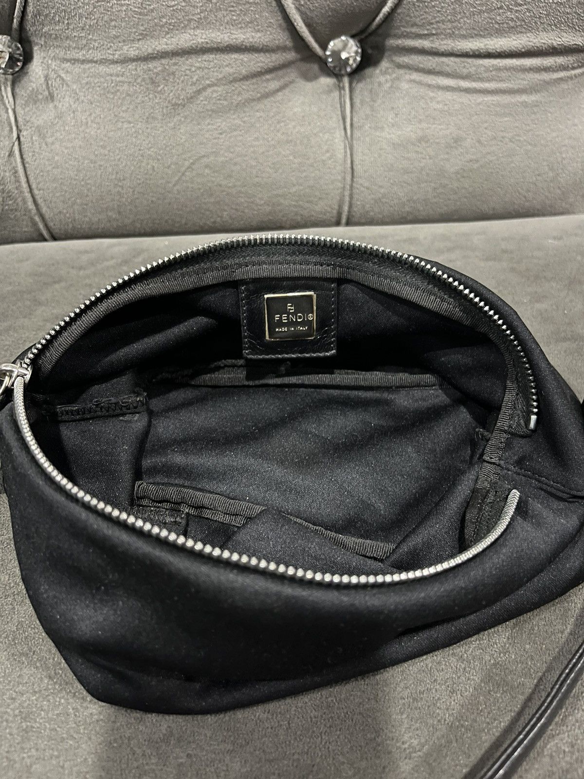Fendi Authentic FENDI Black Suede Shoulder Bag Size ONE SIZE - 14 Thumbnail