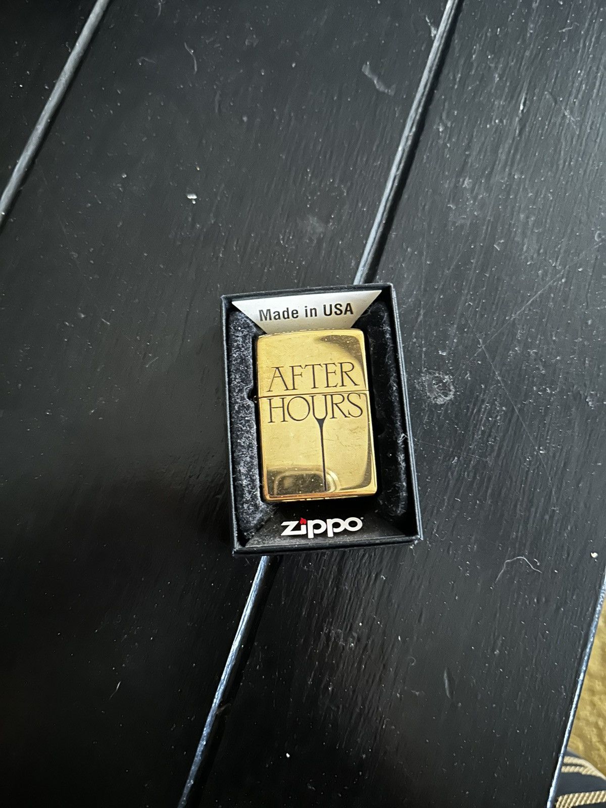 The Weeknd × XO After Hours Gold Zippo Size ONE SIZE - 4 Thumbnail