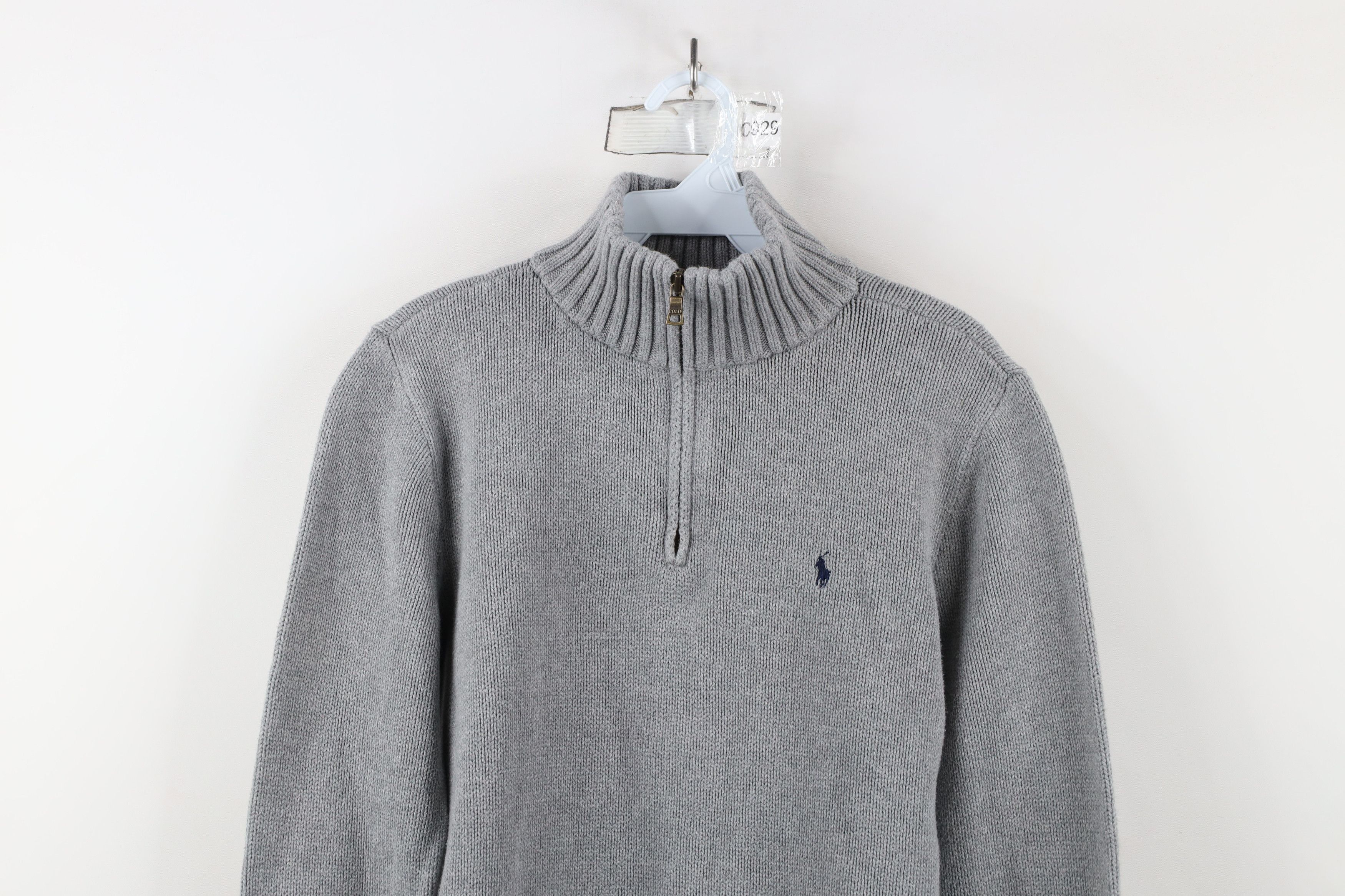 Ralph Lauren × Vintage Vintage Ralph Lauren Knit Half Zip Pullover Sweater Gray Size US XS / EU 42 / 0 - 2 Thumbnail