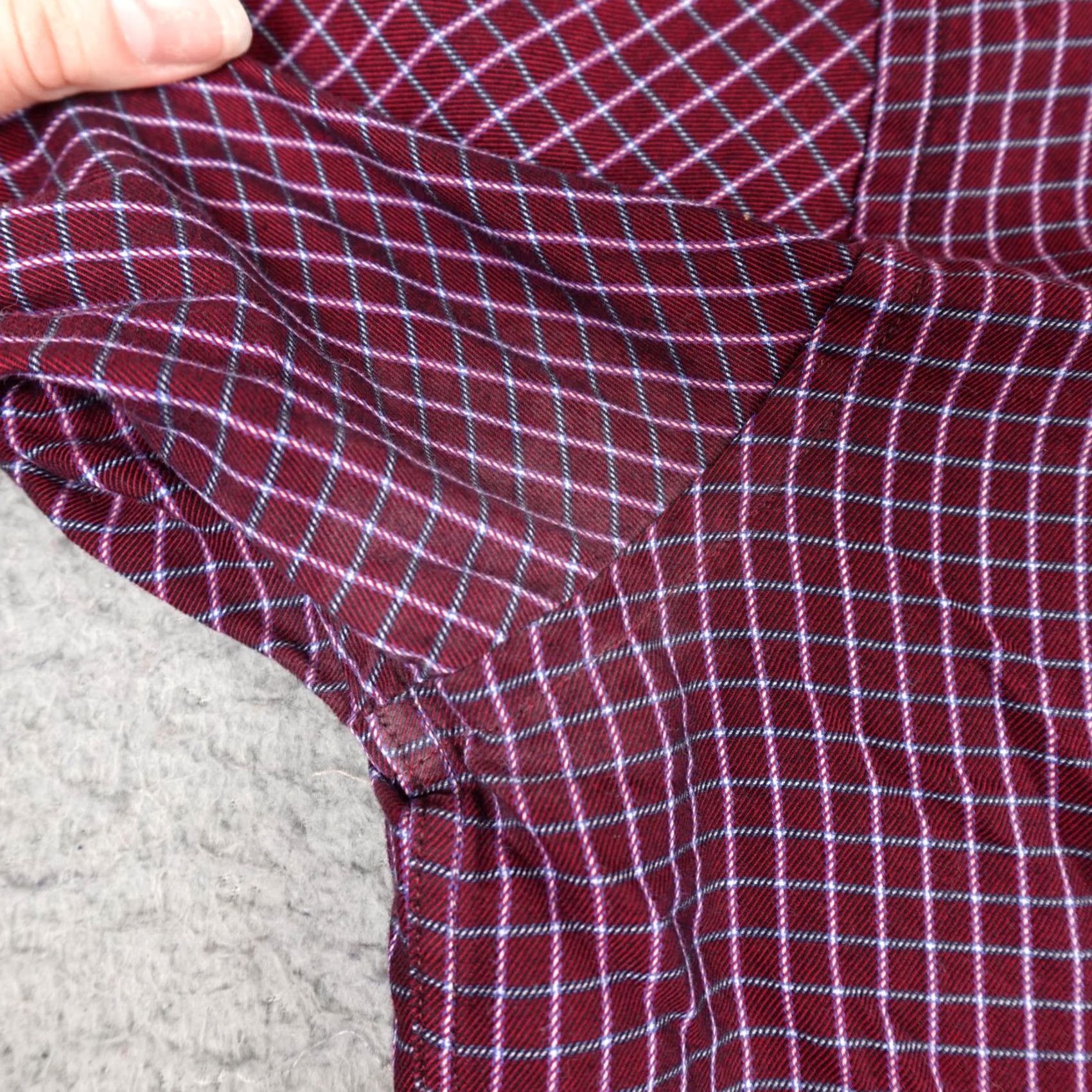 Johnston & Murphy Johnston & Murphy Shirt Mens Large Red Plaid Long Sleeve Button Up Flip Cuff Size US L / EU 52-54 / 3 - 7 Thumbnail