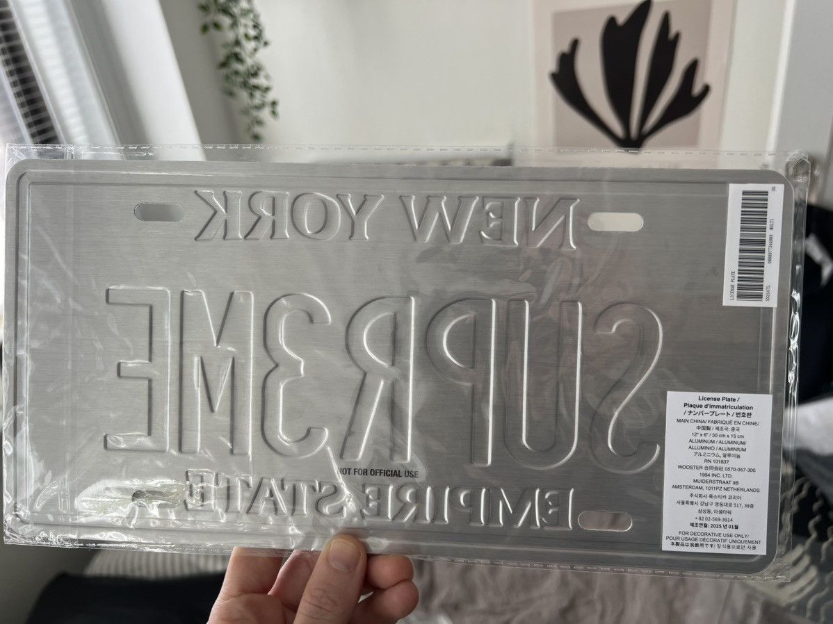 Supreme Supreme License Plate SS25 Size ONE SIZE - 2 Thumbnail