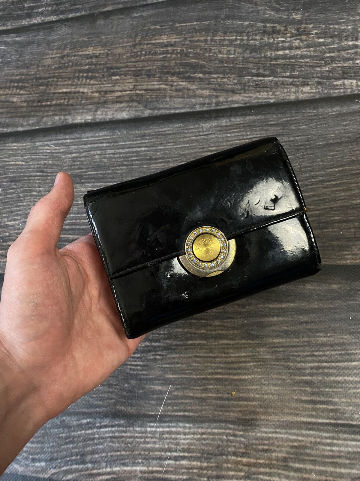 Versace Versace Medusa Leather Vintage Wallet Size ONE SIZE - 4 Thumbnail