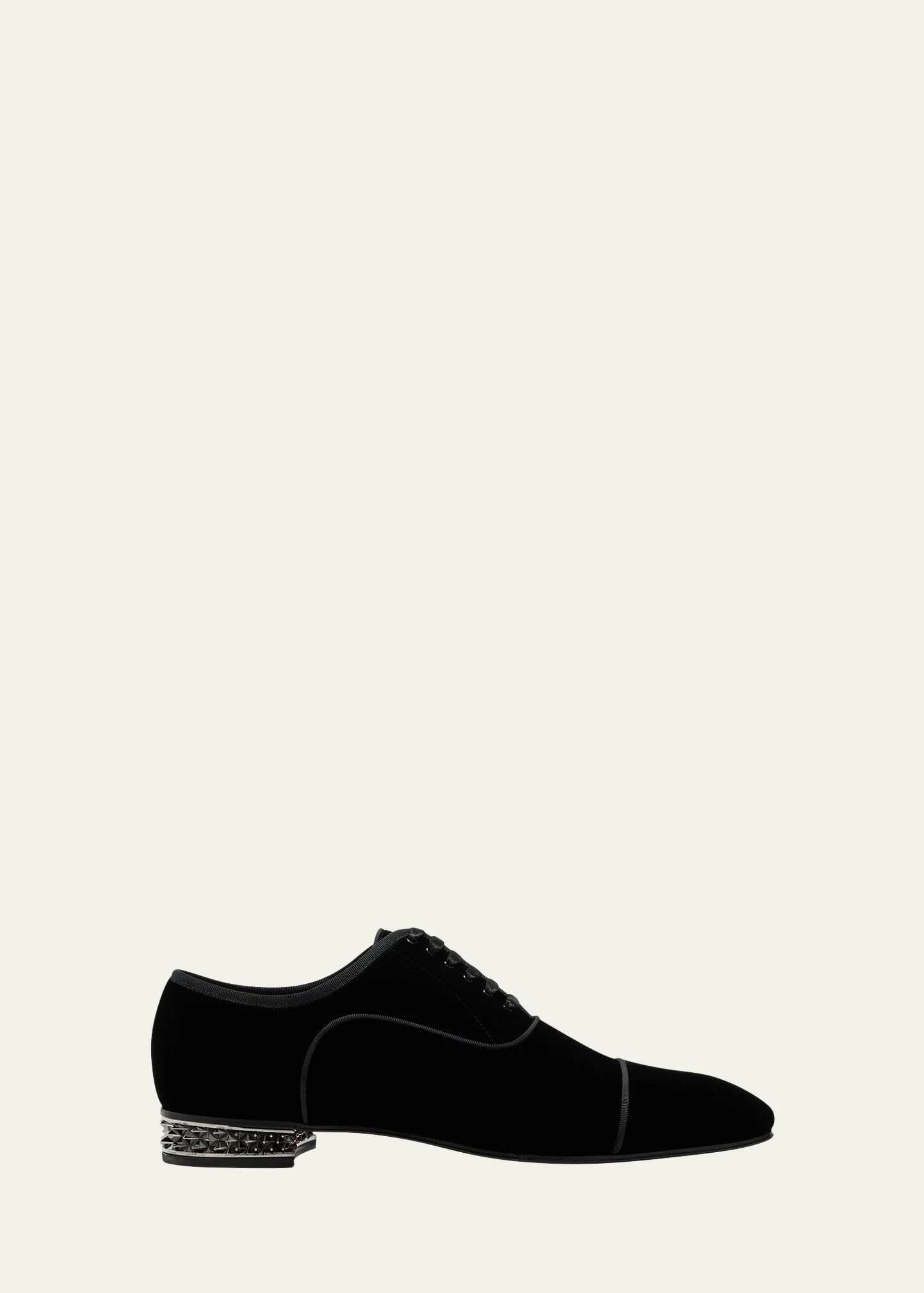 Christian Louboutin os11x1024 Greggyrocks Spike-Heel Velvet Oxfords Shoes Size US 12 / EU 45 - 1 Thumbnail