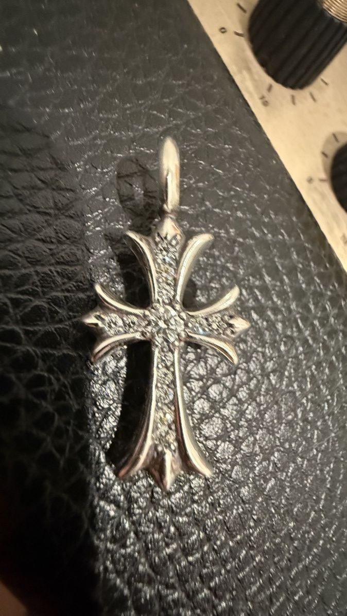 Chrome Hearts Chrome Hearts Diamond Tiny Cross Pendent Size ONE SIZE - 5 Thumbnail