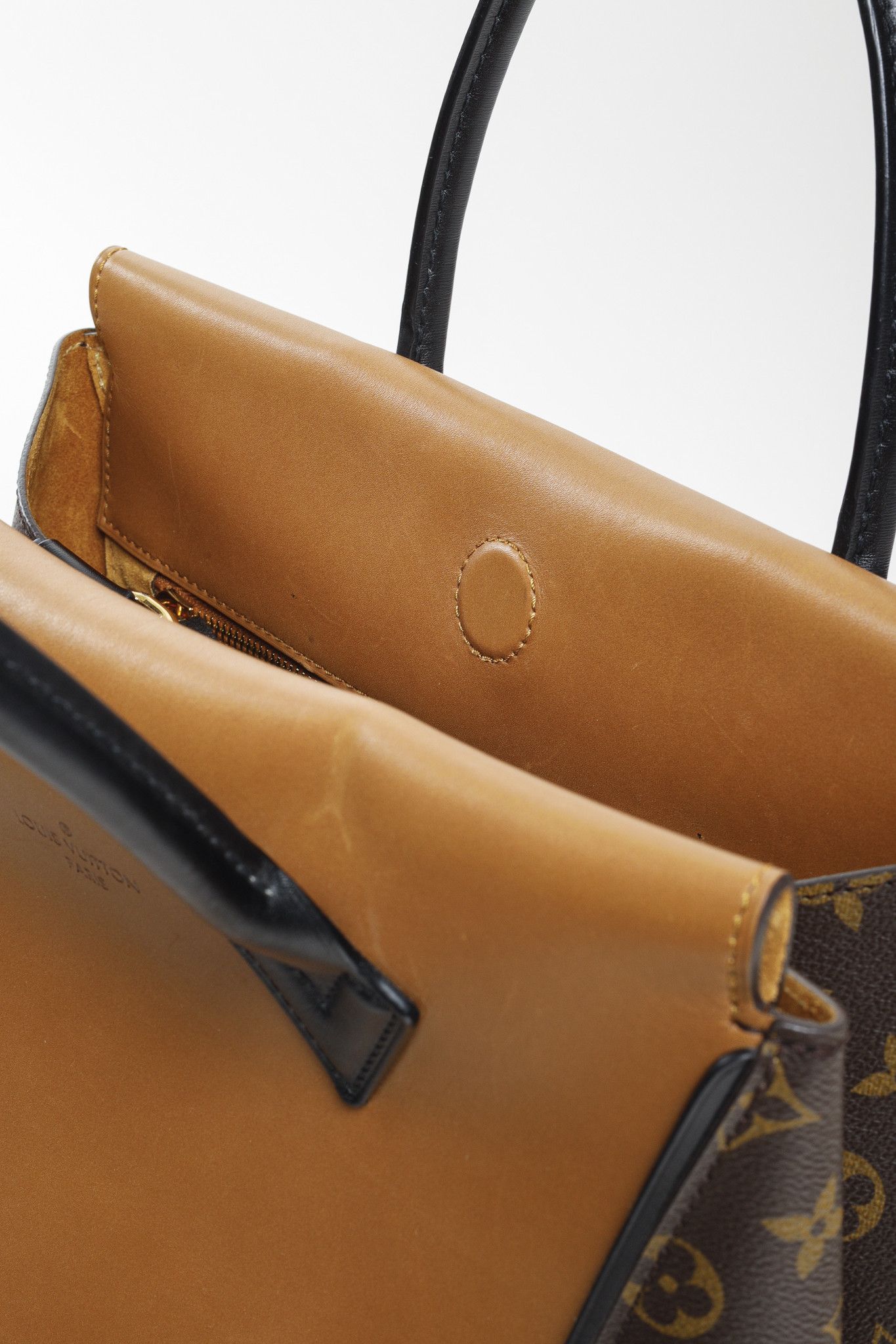 Louis Vuitton Louis Vuitton 2014 Tote W PM Brown Leather Monogram Size ONE SIZE - 10 Thumbnail