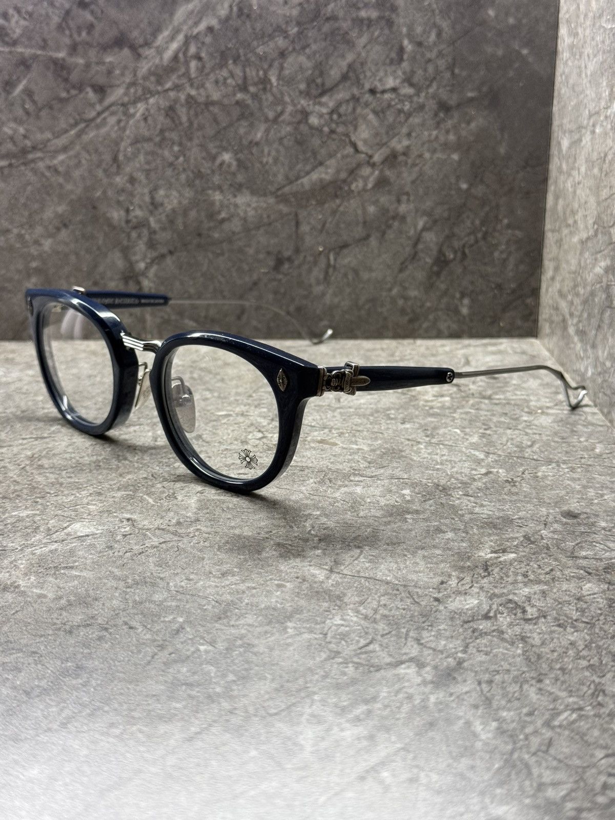 Chrome Hearts Chrome Hearts Sac Navy Blue Glasses Size ONE SIZE - 1 Thumbnail
