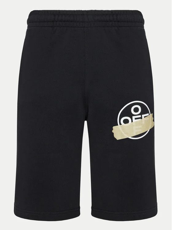Off-White o1gr1nt0125 Tape Arrows Sweat Short in Black Size US 28 / EU 44 - 1 Thumbnail