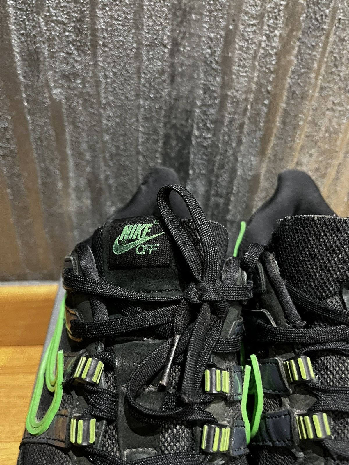 Nike × Off-White Rubber dunk Green Strike Off White Size US 11.5 / EU 44-45 - 4 Thumbnail