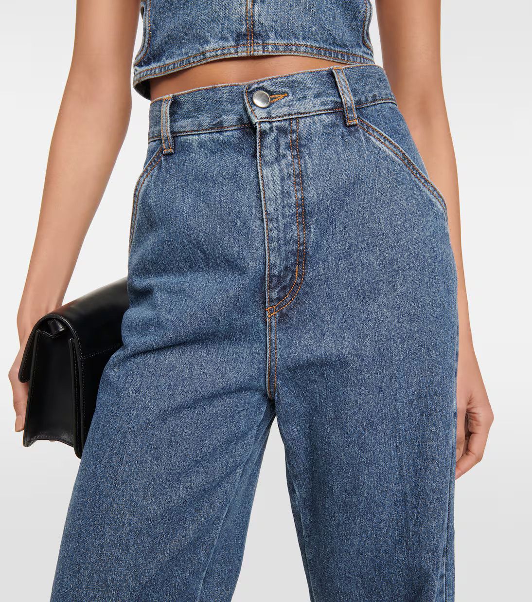 Chloe o1y0825 Denim Pant in Blue Size 32" / US 10 / IT 46 - 2 Thumbnail