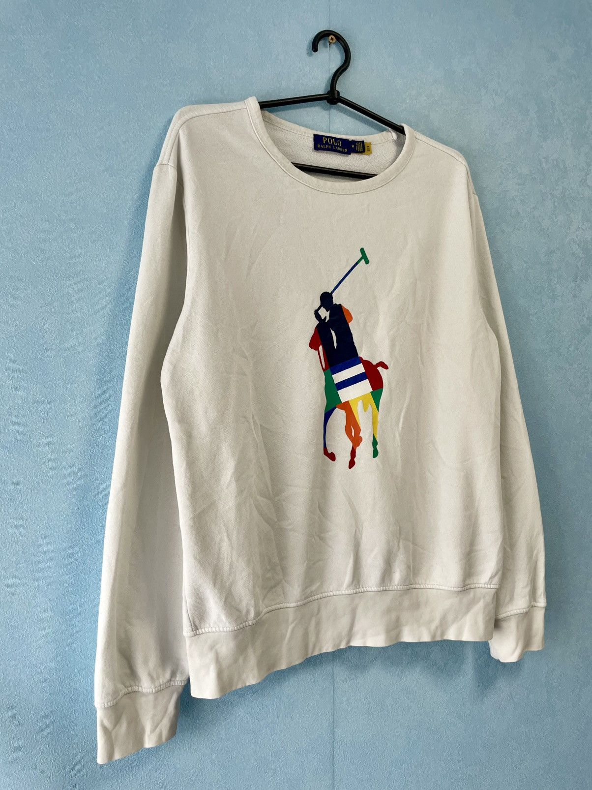 Ralph Lauren Polo Ralph Lauren Big Pony Logo White Men’s Sweatshirt Size US M / EU 48-50 / 2 - 2 Thumbnail