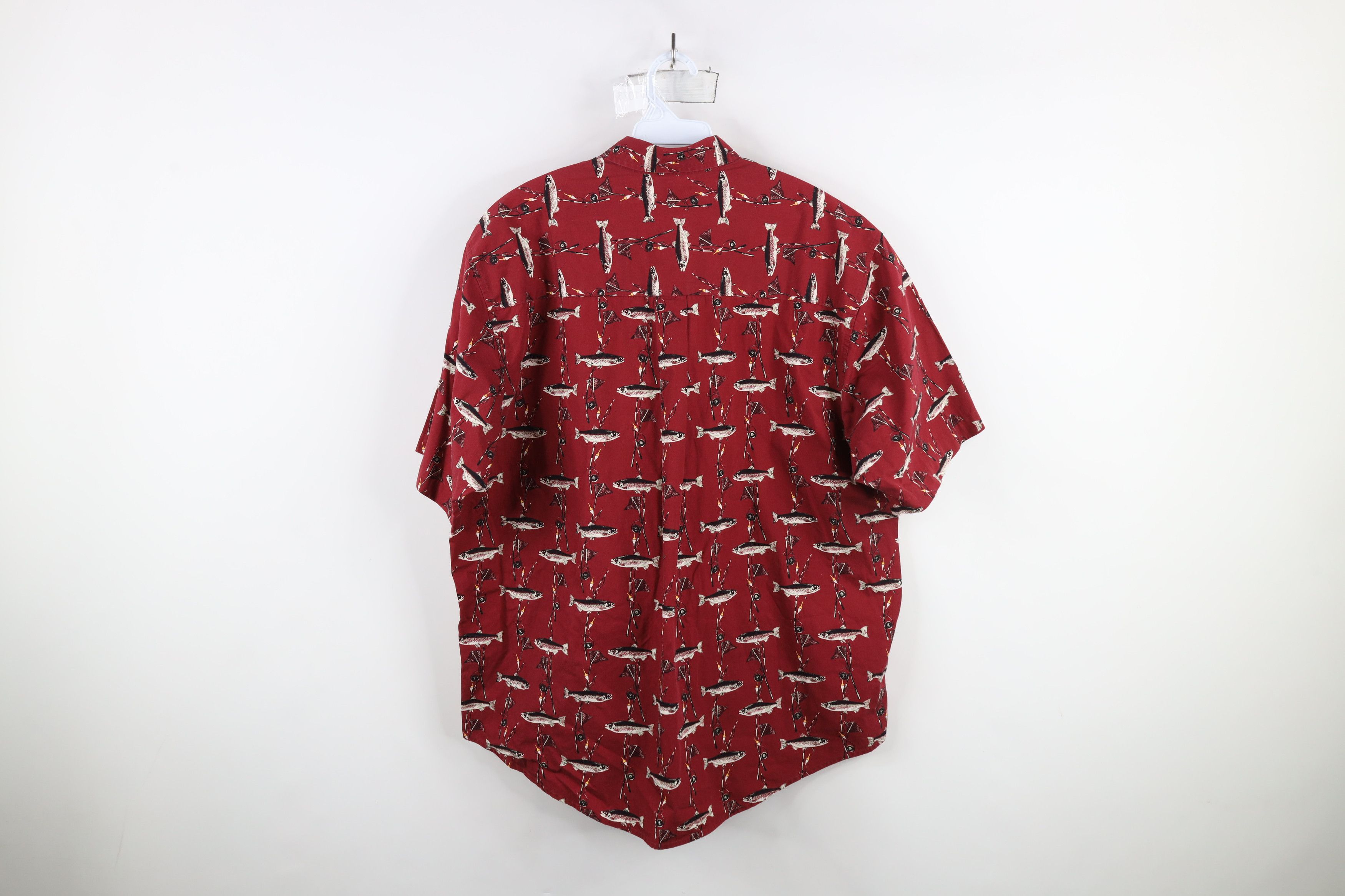 Vintage Vintage 90s Streetwear Fish All Over Print Button Shirt Size US L / EU 52-54 / 3 - 7 Thumbnail
