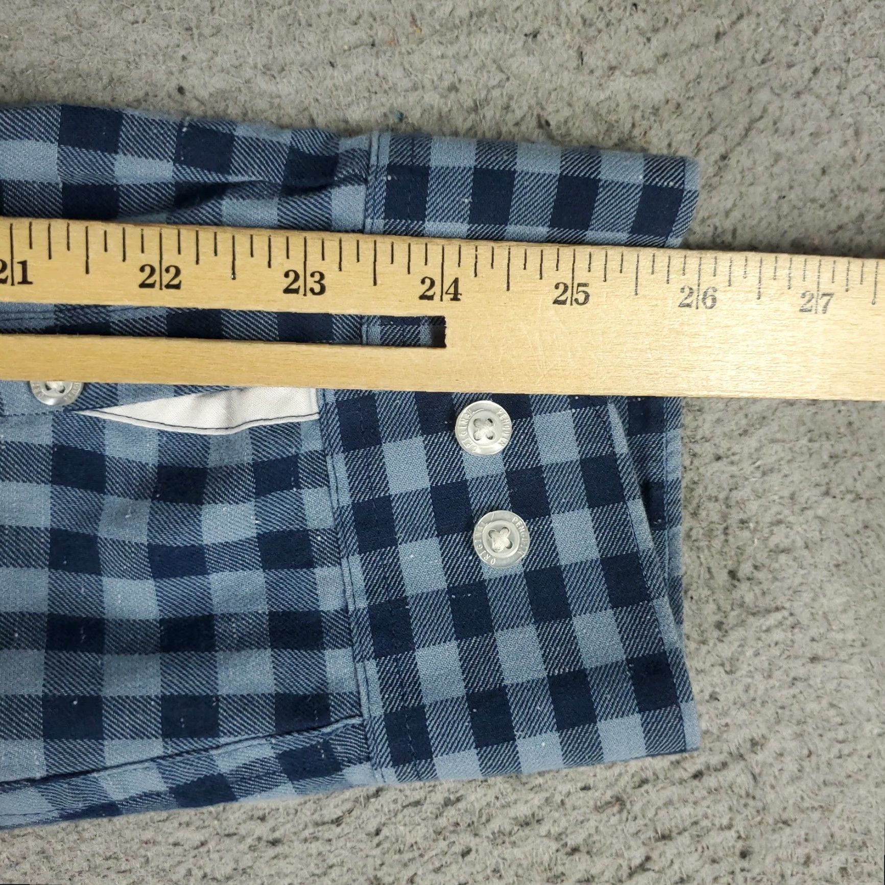 Original Penguin Original Penguin Shirt Mens Large Blue Check Button Up Long Sleeve Size US L / EU 52-54 / 3 - 6 Thumbnail