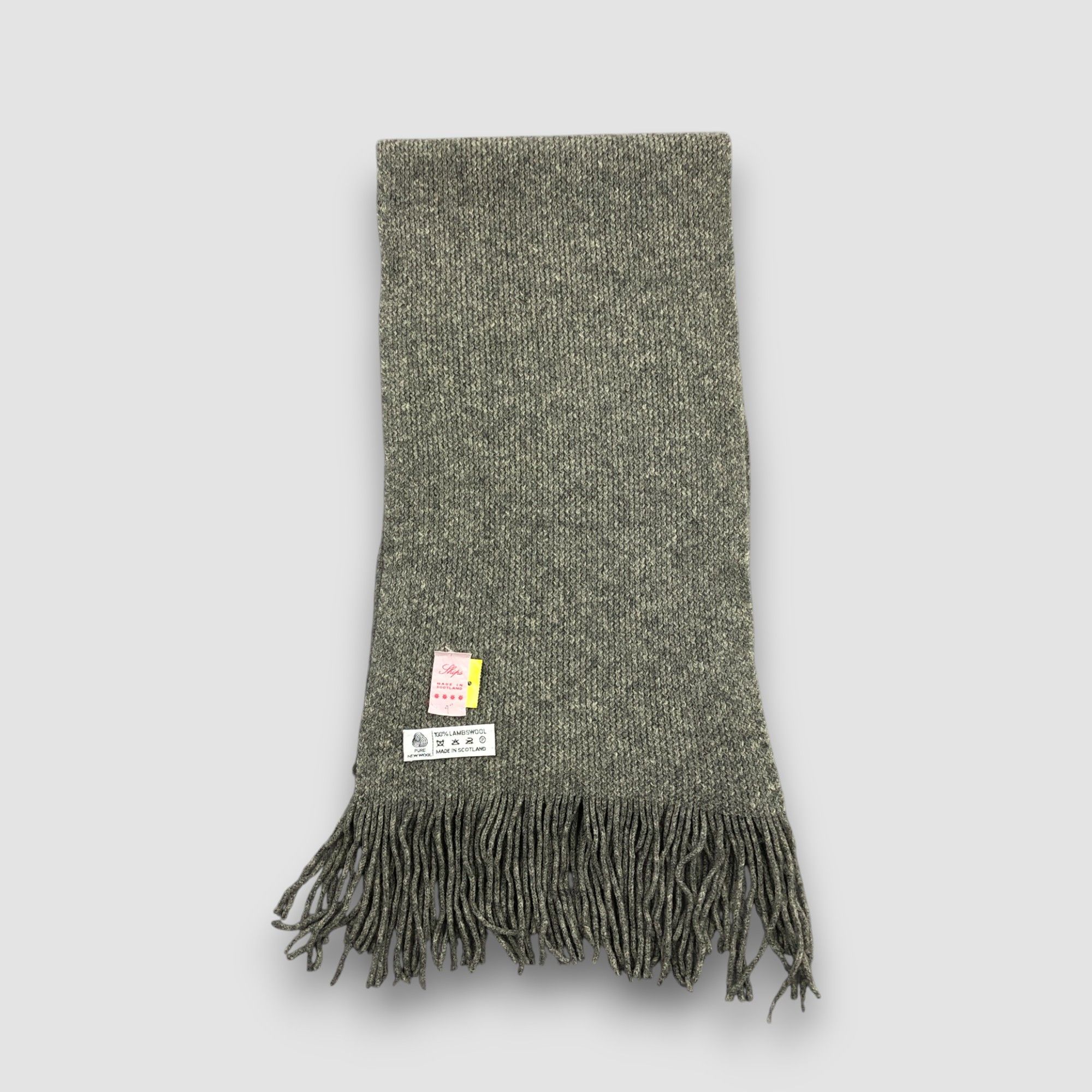 SHIPS Vintage Ships Scarf Muffler Knit Wool Fringe Winter Scarves Size ONE SIZE - 3 Thumbnail