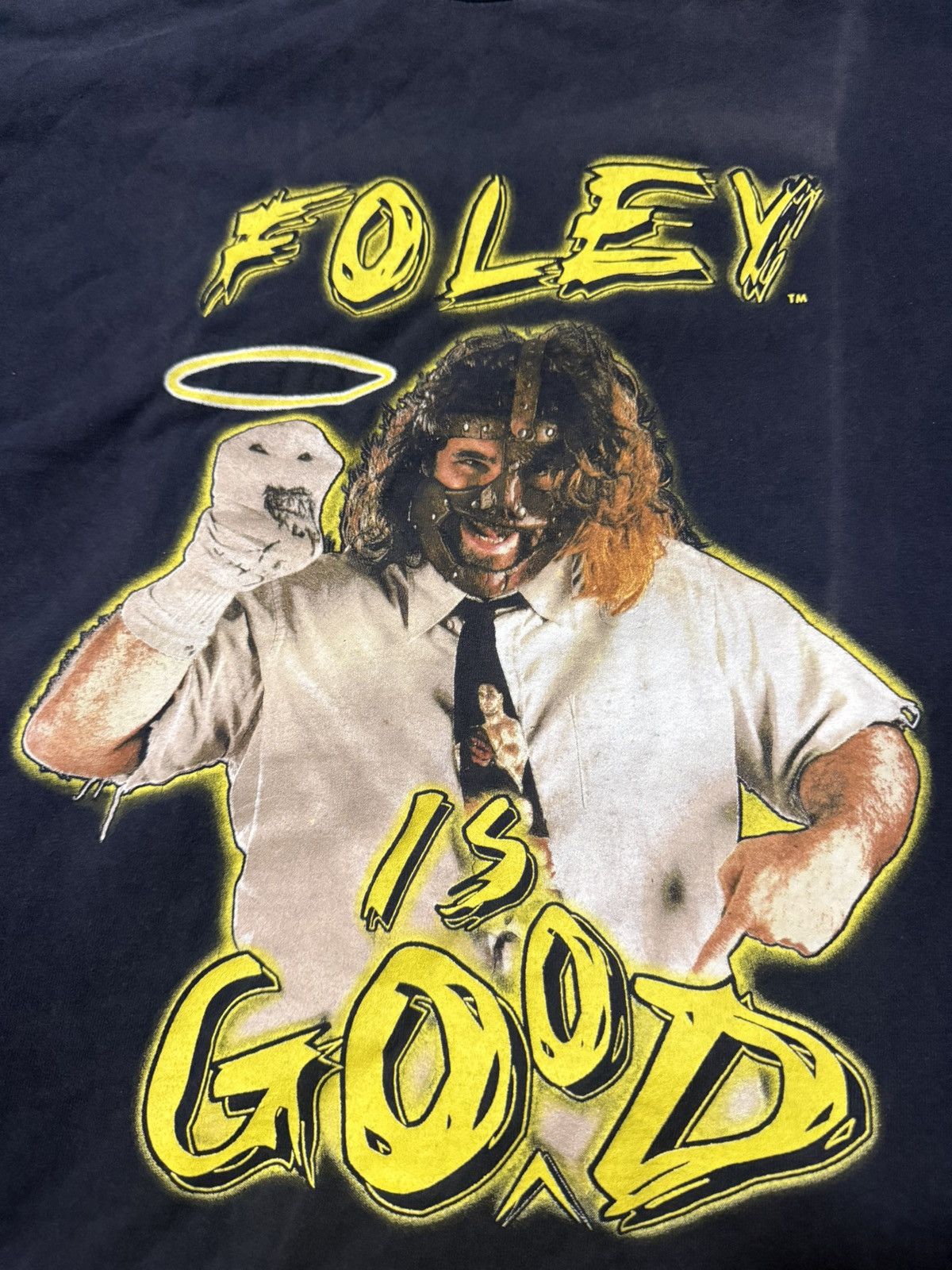 Vintage Vintage 90s WWF Mankind Cactus Jack 1998 T Shirt Size US XL / EU 56 / 4 - 3 Thumbnail
