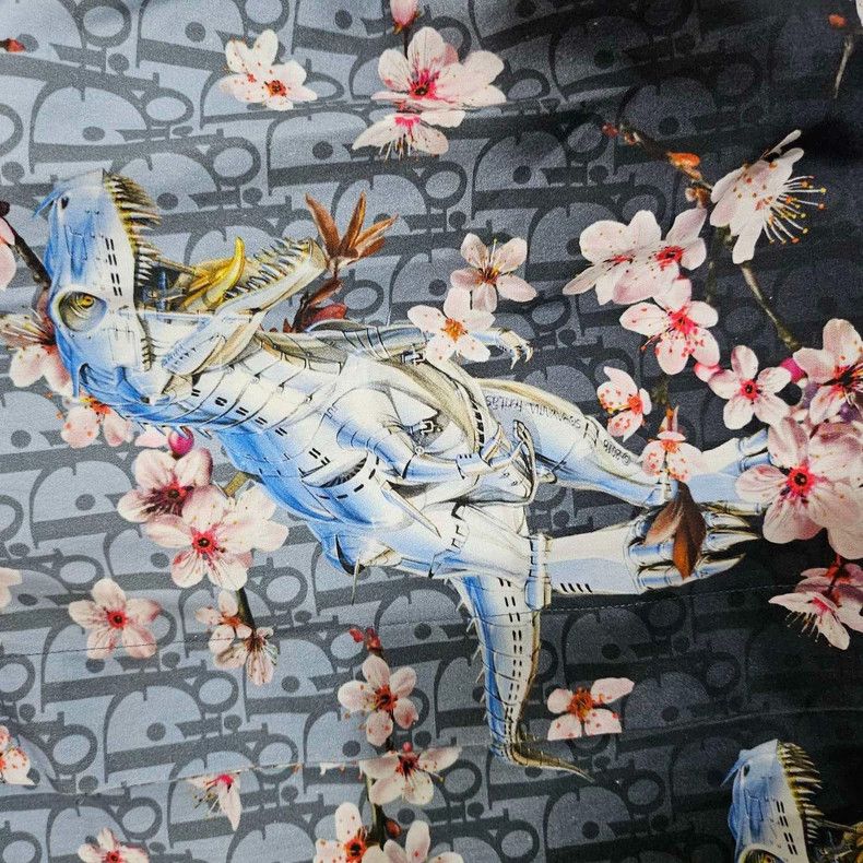 Dior Dior Size39 Solid color floral full-print stand-up collar s Size US XXS / EU 40 - 4 Thumbnail
