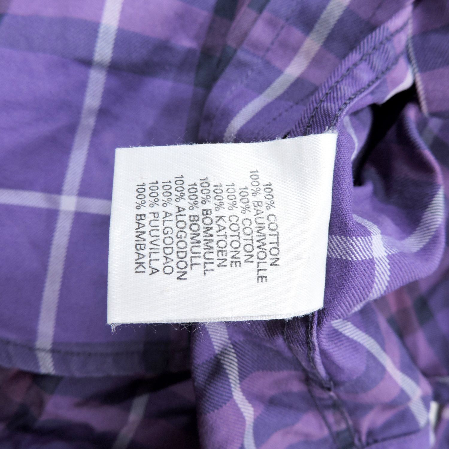 Burberry BURBERRY LONDON PURPLE PLAID LONG SLEEVE SHIRT Size L / US 10 / IT 46 - 5 Thumbnail