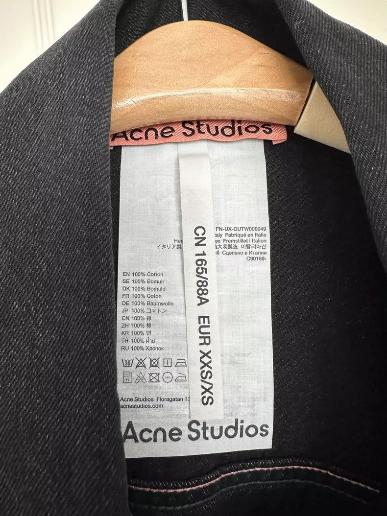 Acne Studios acne studios Black denim jacket 2504-Nextarrow Size US XXS / EU 40 - 3 Thumbnail