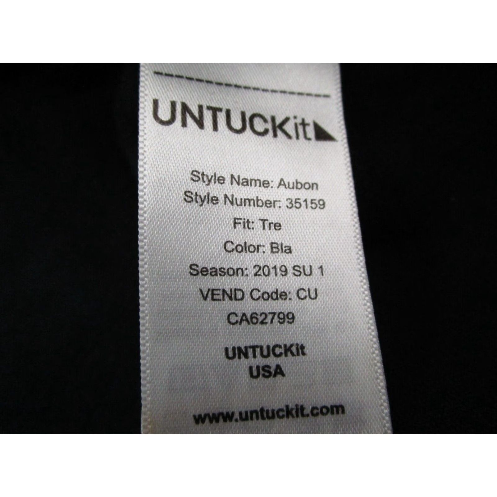 UNTUCKit UNTUCKit Button Up Shirt Mens Large Tall Black Long Sleeve Twill Cotton Classic Size US L / EU 52-54 / 3 - 3 Thumbnail