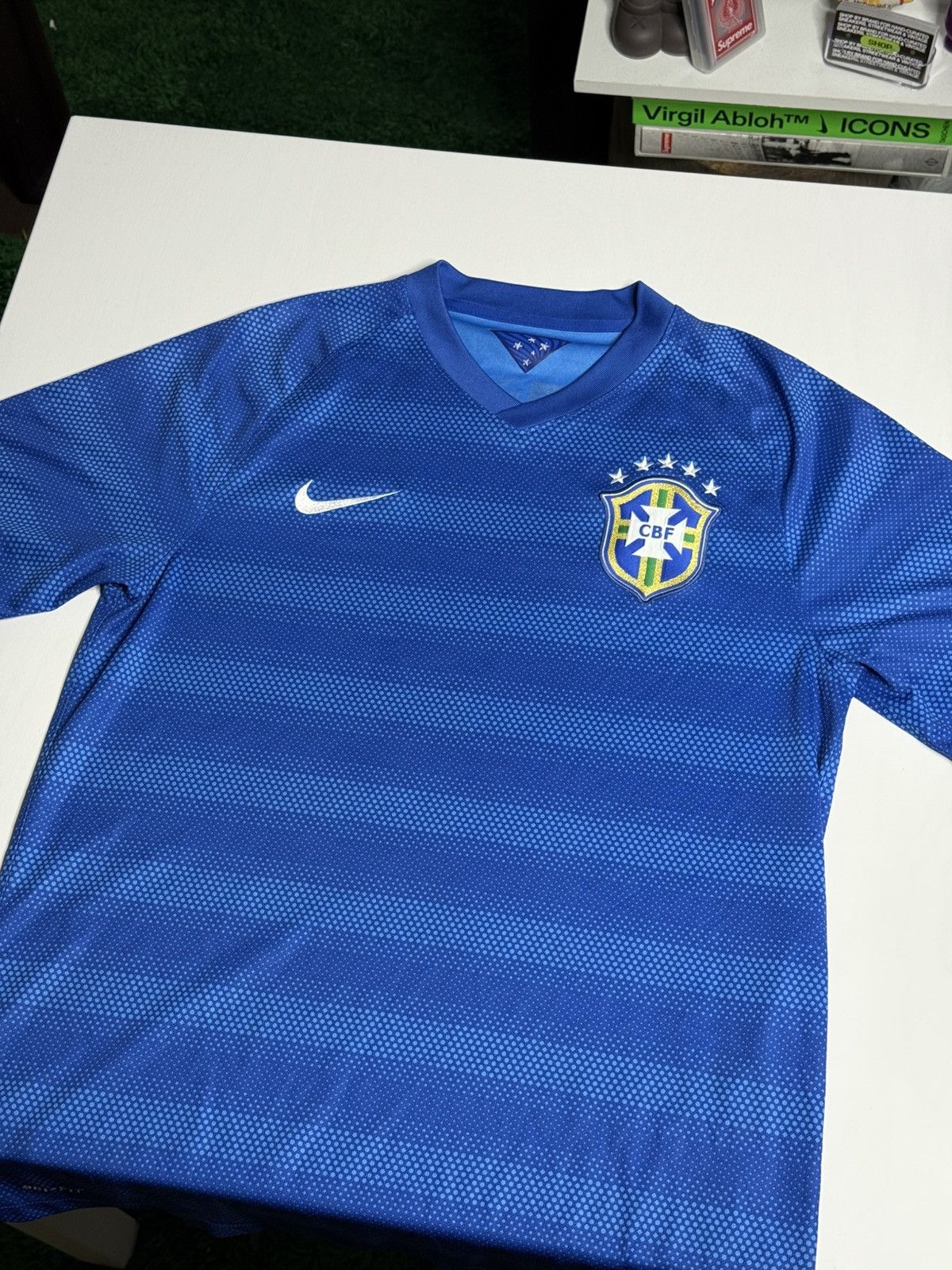 Nike Nike Brazil Y2K 2014 Soccer Kit “Blue” [M] PREOWNED Size US M / EU 48-50 / 2 - 1 Thumbnail