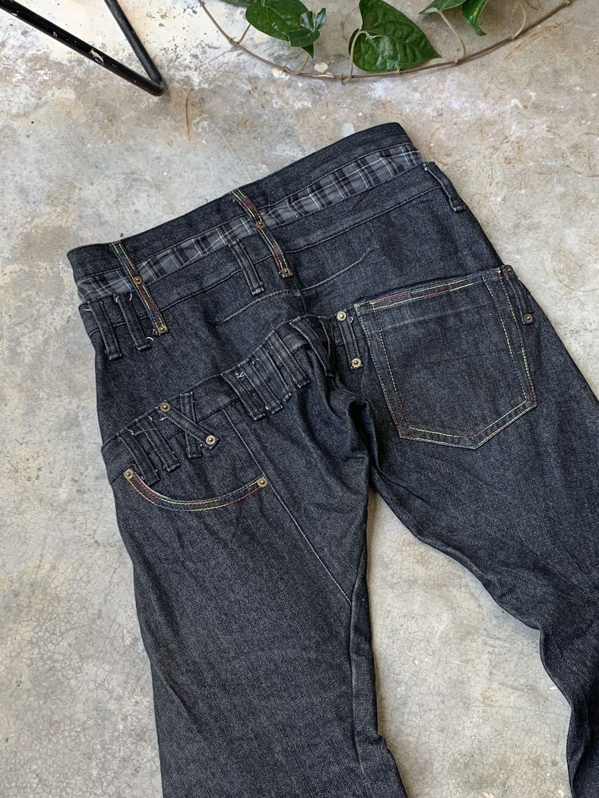 If Six Was Nine 🔥VERY RARE🔥BREATHMINT Punk Tartan Triple Waist Denim Size US 31 - 6 Thumbnail
