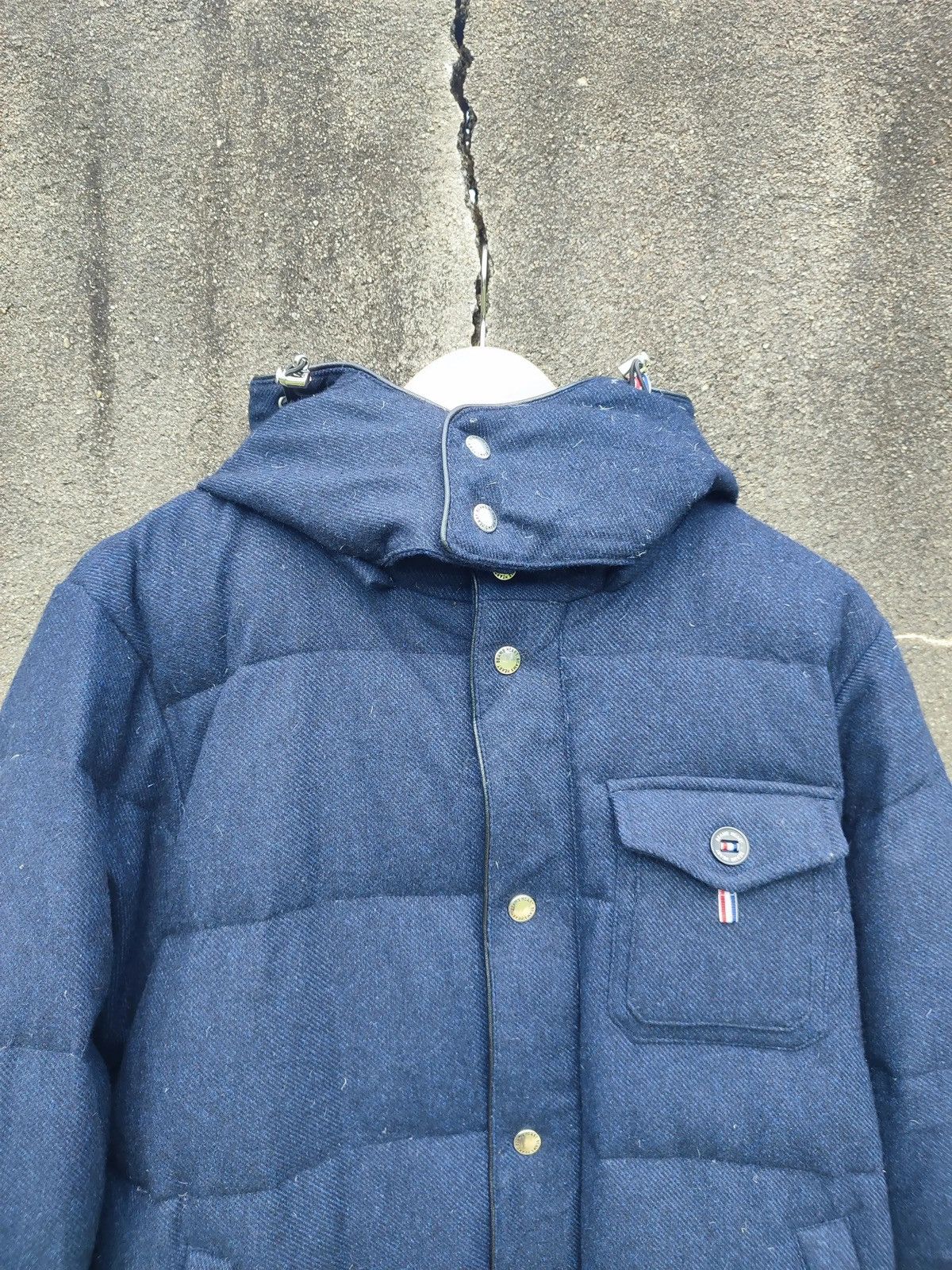 Beams Plus × Designer × Japanese Brand Beams Heart Navy Wool-Blend Down Jacket Japanese Streetwear Size US L / EU 52-54 / 3 - 9 Thumbnail