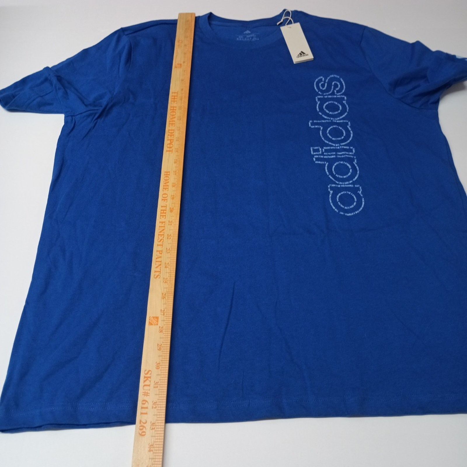 Adidas Adidas Men's Linear Tee T-Shirt Royal Blue Size 2XL XXL NWT Size US XXL / EU 58 / 5 - 5 Thumbnail