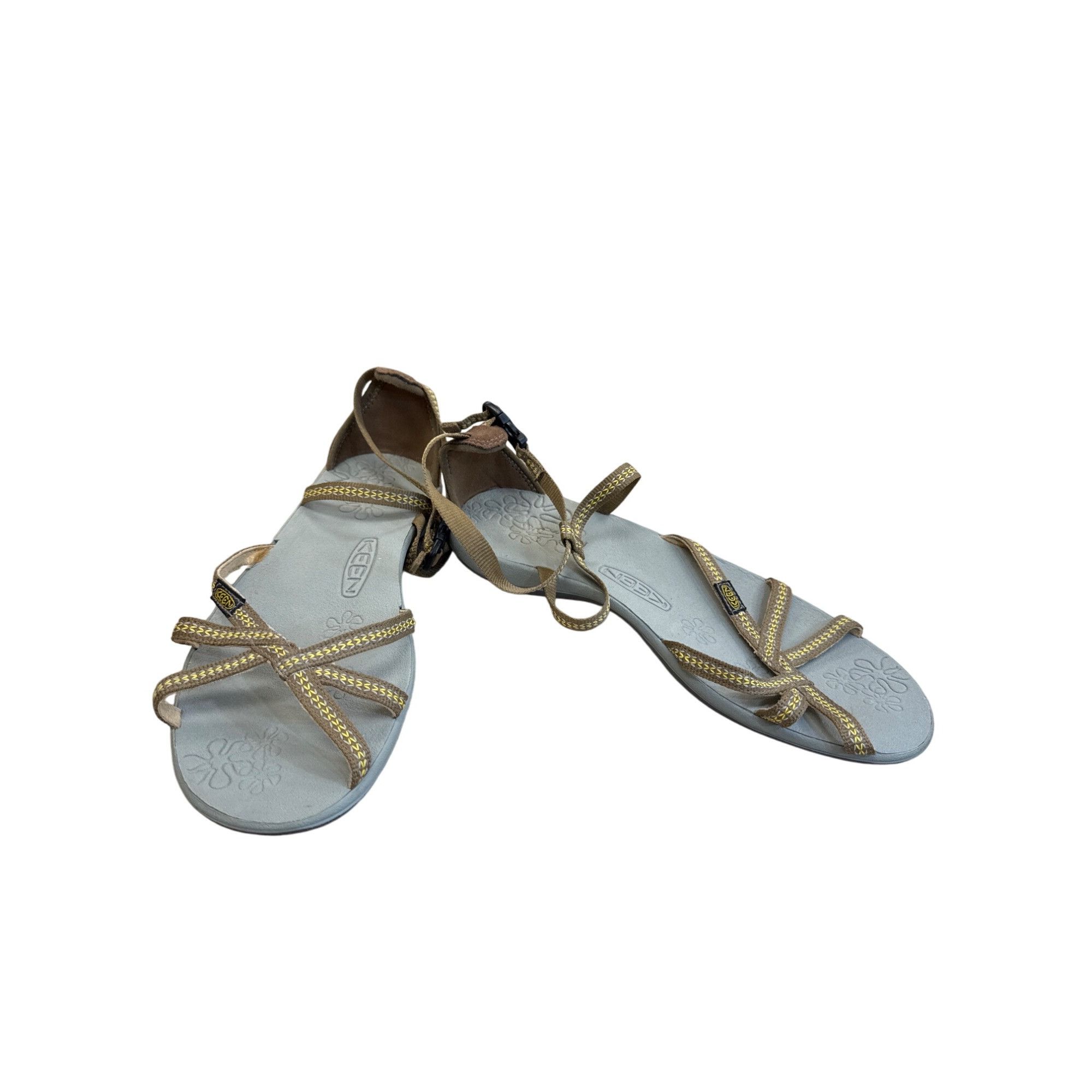 KEEN Keen Womens Ankle Strap Sandals Grey Yellow SKU8087 Size US 9 / IT 39 - 1 Thumbnail