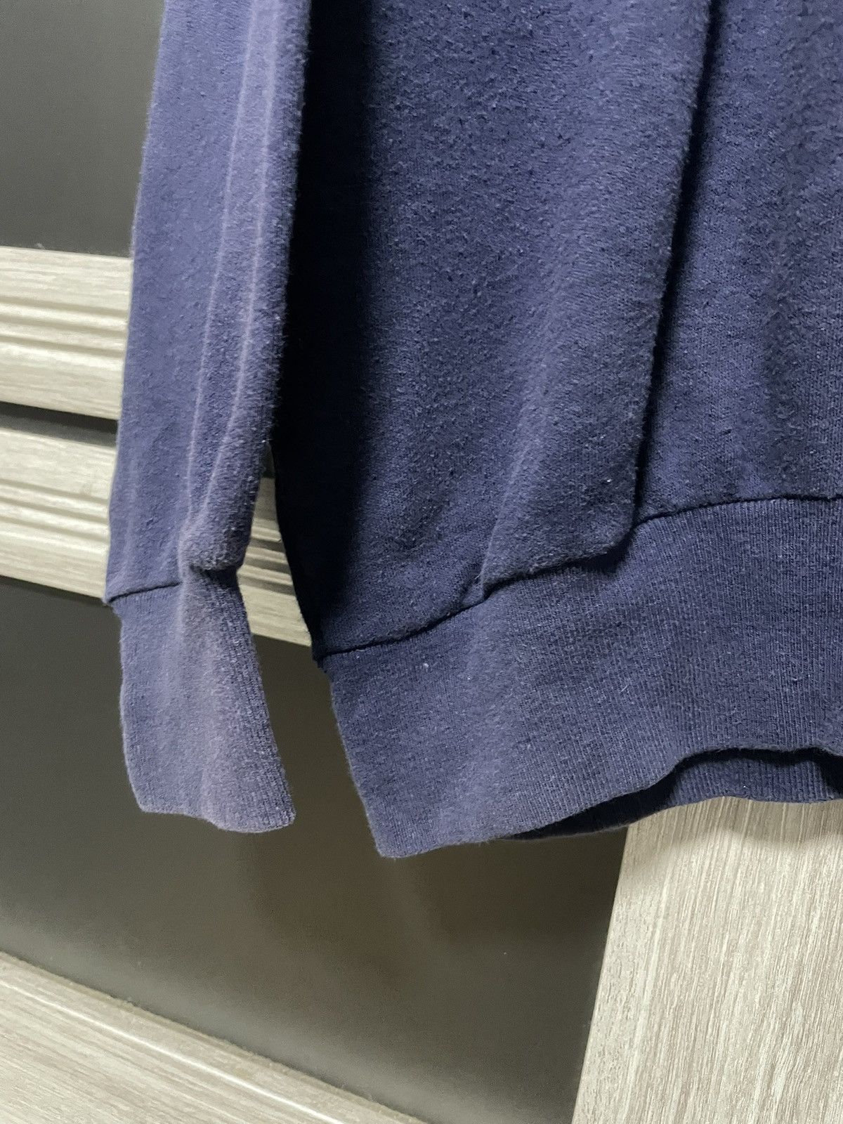 Band Tees × Vintage Vintage 80s Johnny Hallyday Sweatshirt Purple Swiss Made Size US XL / EU 56 / 4 - 11 Thumbnail