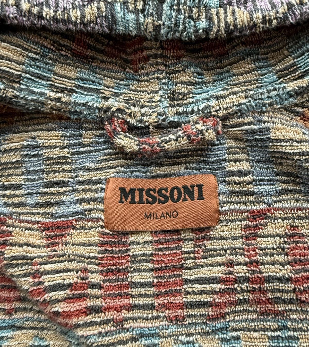 Missoni Missoni Multicolor Monogram Bathrobe With Belt Unisex Size ONE SIZE - 10 Thumbnail
