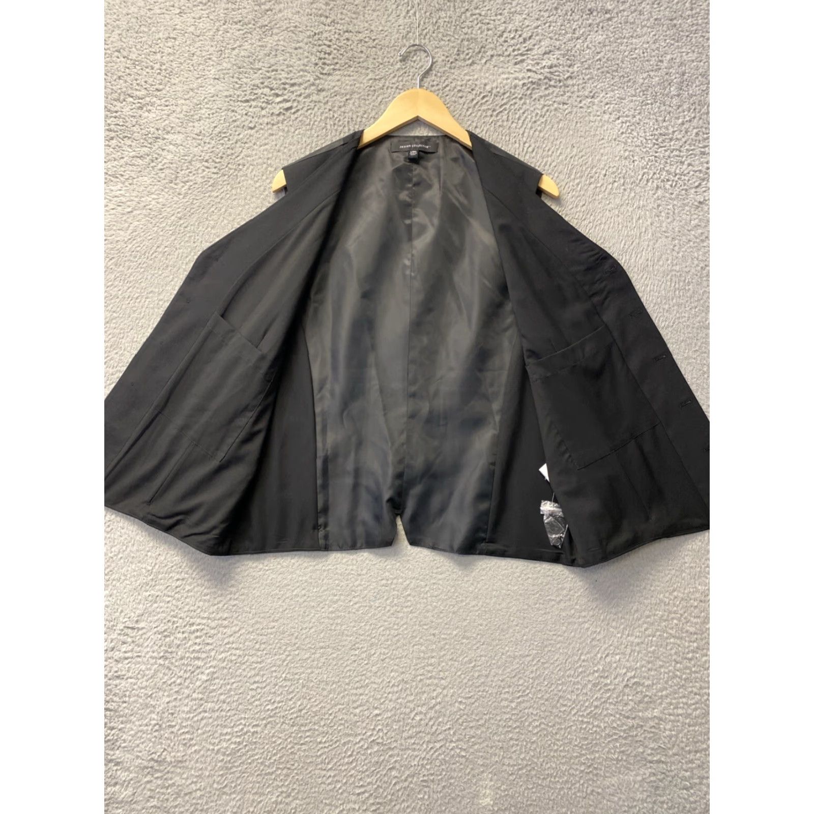 Vintage Design Collective Vest Waistcoat Mens Large Black Pockets V-Neck 131-17 Size US L / EU 52-54 / 3 - 6 Thumbnail