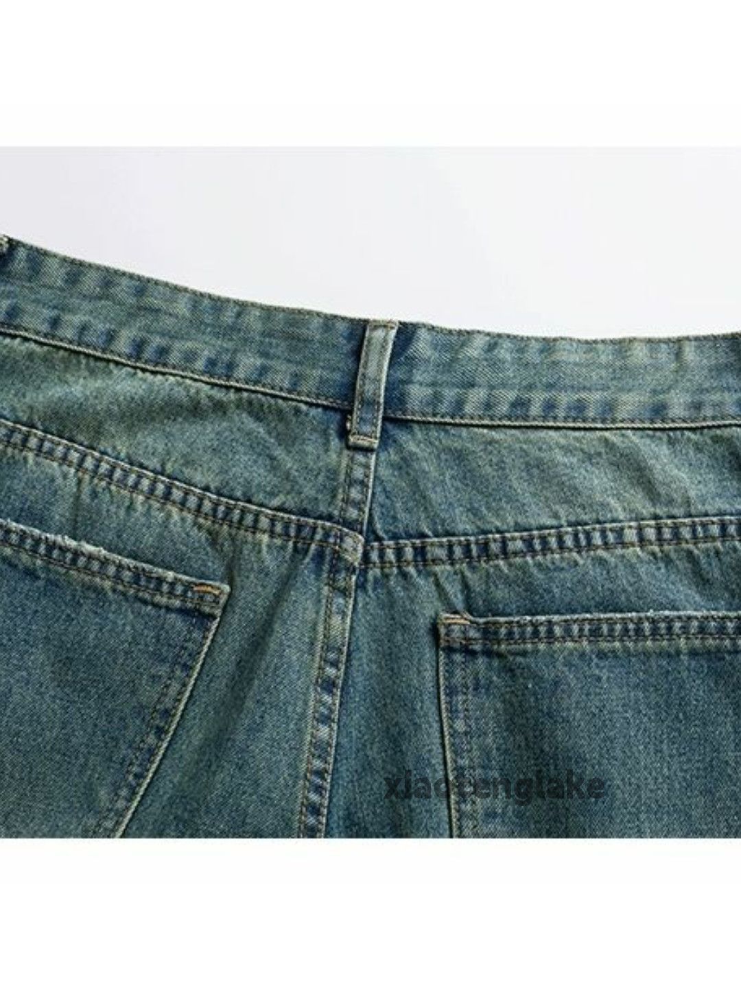Designer × Jean × Vintage Unisex washed faded cleanfit skate hiphop jeans Size US 30 / EU 46 - 7 Thumbnail