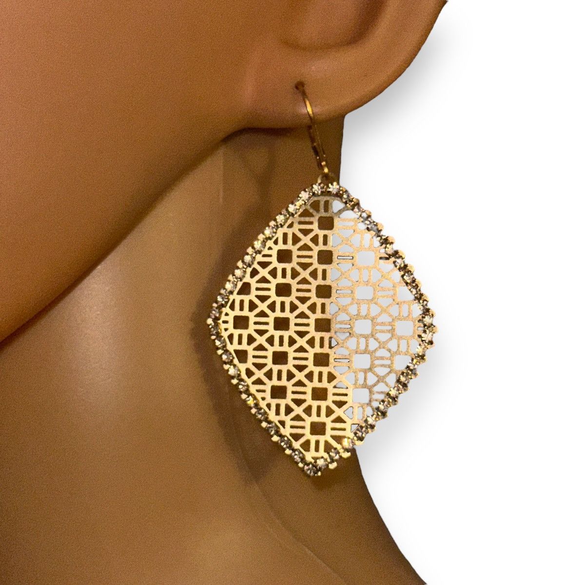 Other Filigree rhinestone trim dangle earrings Size ONE SIZE - 2 Thumbnail