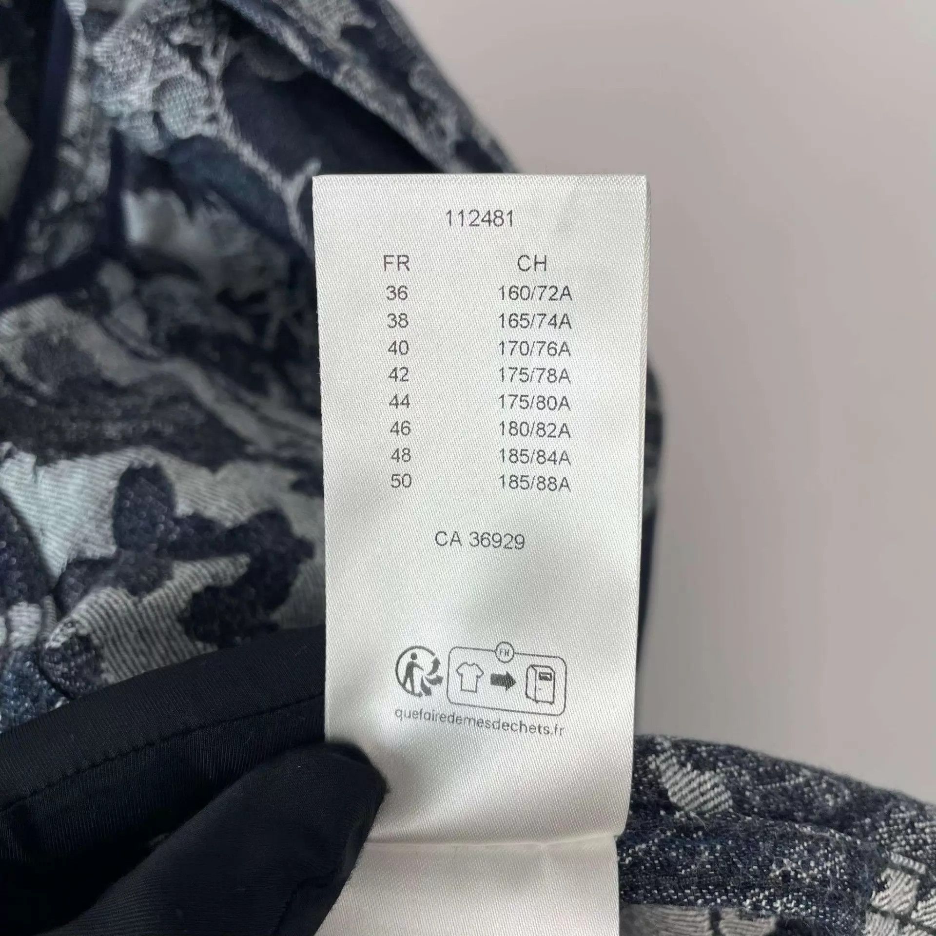 Louis Vuitton LV floral print denim short-sleeve shirt M indigo Size US M / EU 48-50 / 2 - 6 Thumbnail