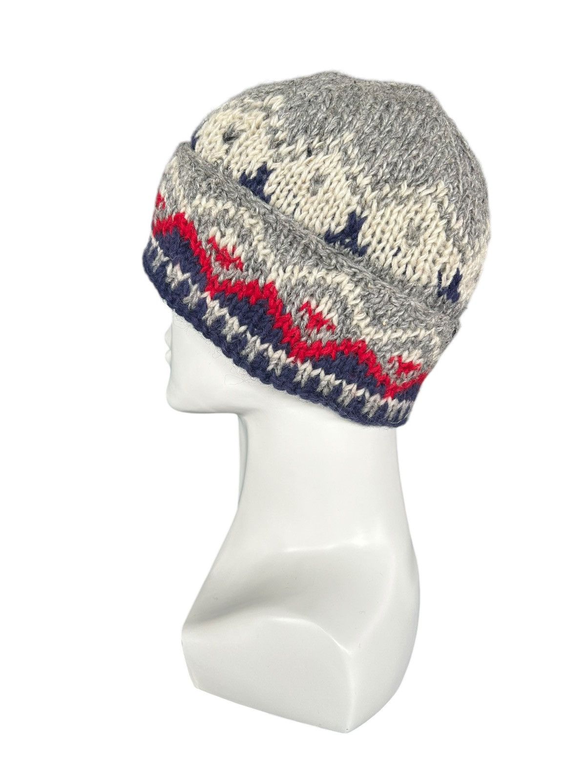 Japanese Brand × Kapital × Vintage Crochet Knitted handmade wool Beanie Hats Rare ☠️☠️ Size ONE SIZE - 4 Thumbnail