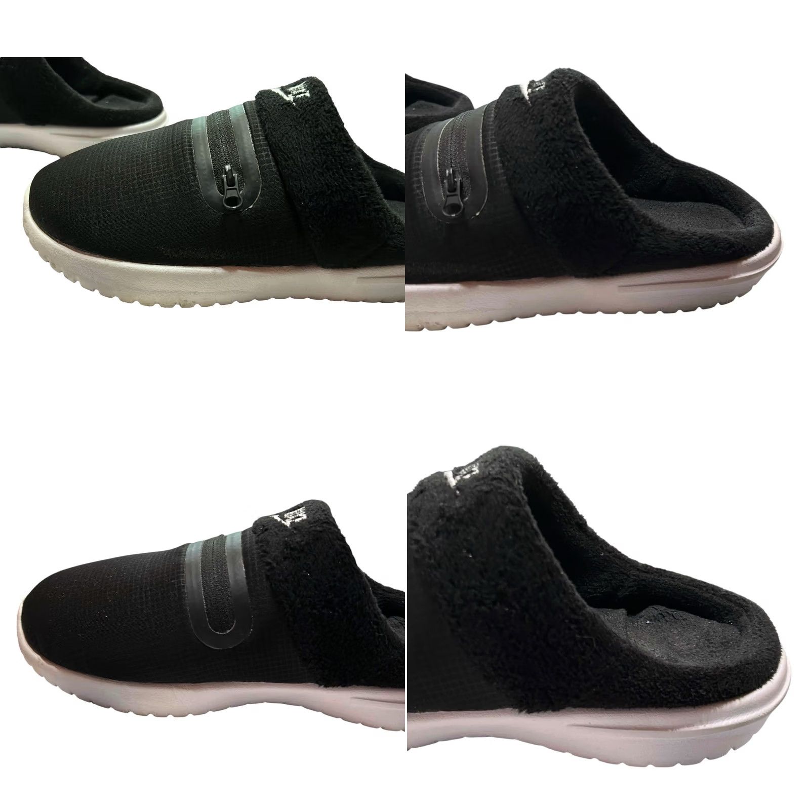 Nike Nike Burrow NA Slippers Slip On Fleece Black & White DJ3131-001 Women Size 6 Slipper, Comfort, Casual, Winter & Fall, Women’s Size M / US 6-8 / IT 42-44 - 9 Thumbnail