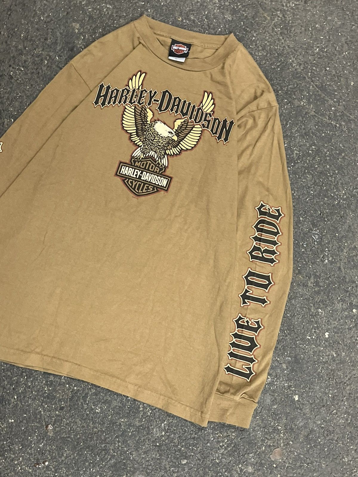 Harley Davidson × Vintage Harley Davison vintage longsleeve tee shirt streetwear hype Size US L / EU 52-54 / 3 - 3 Thumbnail