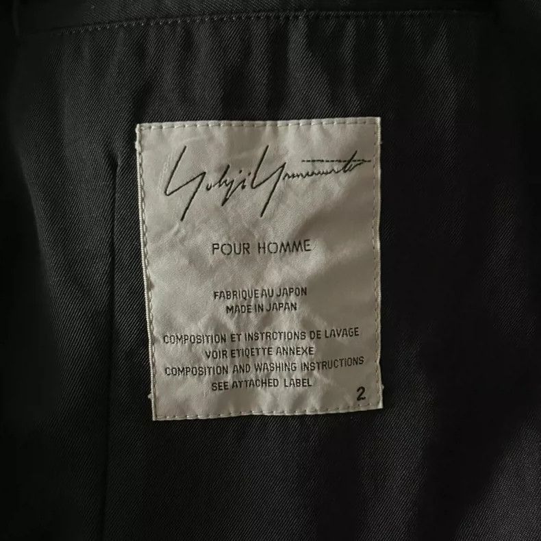 Yohji Yamamoto Yohji Yamamoto Yohji Yamamoto Wool Coat with Unique Sleeve Size US S / EU 44-46 / 1 - 5 Thumbnail