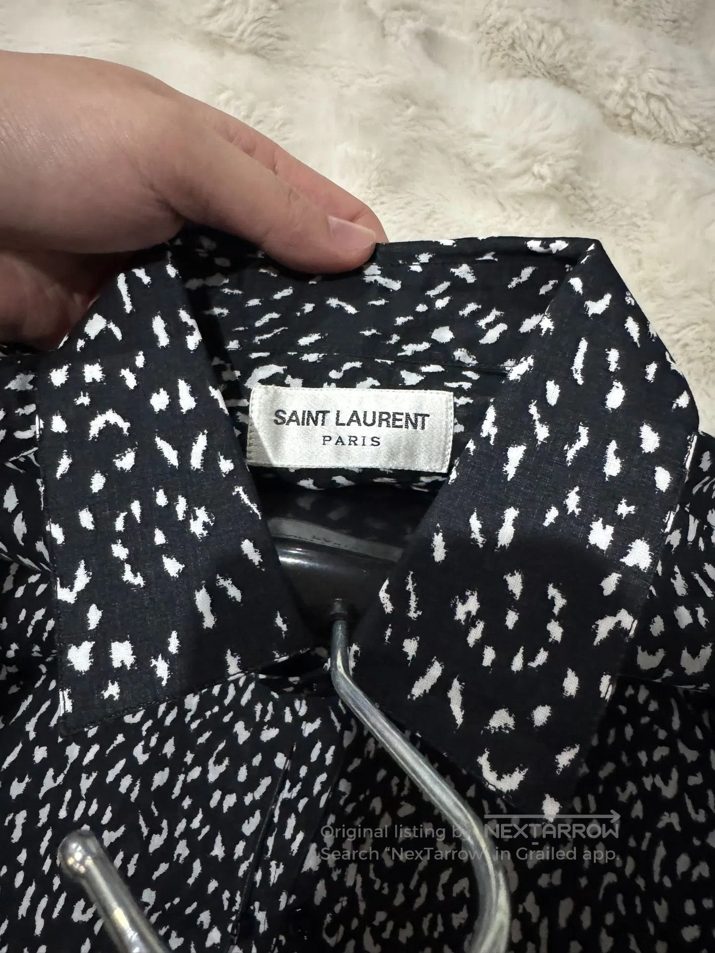 Saint Laurent Paris Saint Laurent Paris size 37 Black Panther Print Shirt| Size US S / EU 44-46 / 1 - 4 Thumbnail